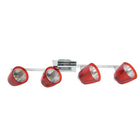LANDLITE FELIX G929-4TU2 mennyezeti spotlámpa (piros), G9 foglalattal