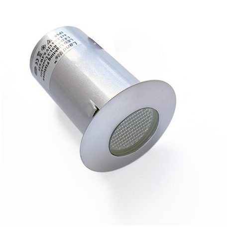 LANDLITE LED-GR91-3, 3x0,4W, 3db-os szett, trafóval, fém szín: szürke, IP68, földbe süllyesztett LED lámpa, LED szín: kék