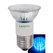   LANDLITE LED, E27, 1.5W, 45lm, kék, spot formájú fényforrás (LED-JDR/21)
