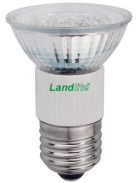 LANDLITE LED, E27, 1.5W, 45lm, kék, spot formájú fényforrás (LED-JDR/21)