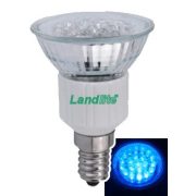   LANDLITE LED, E14, 1.5W, 45lm, kék, spot fényforrás (LED-JDR/21)