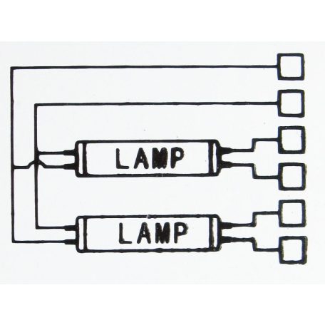 LANDLITE EBT5-228, 2X28W EVG, 6-Draht-Ausgang