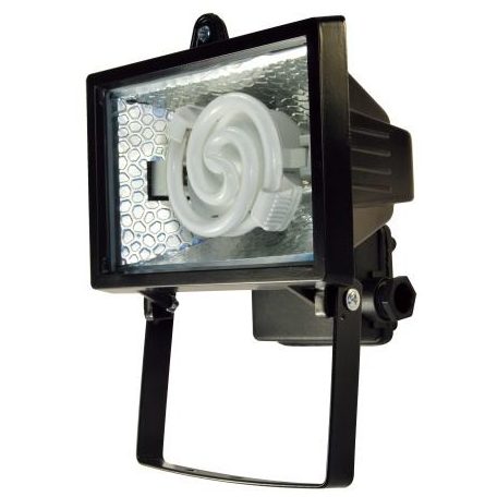 LANDLITE FL-F78-8W, 1x8W 78mm/R7s, fényvető / reflektor (kompakt fénycső mellékelve), fekete