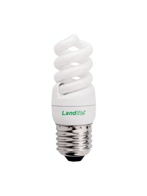 LANDLITE Energiesparlampe, E27, 7W, 290lm, 2700K, Spiral Lampe (ELH/M-7W)