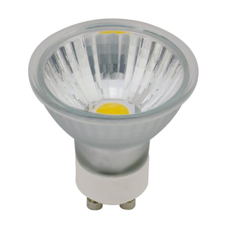  LANDLITE LED COB, GU10, 4W, 230lm, 2800K, üveg, spot fényforrás (LED-GU10-4W/COB)