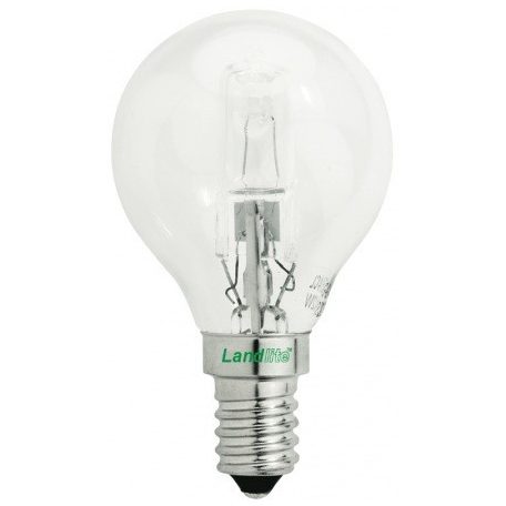  LANDLITE Halogén, E14, 28W, G45, 338lm, 2800K, kisgömb formájú fényforrás (HSL-G45-28W)