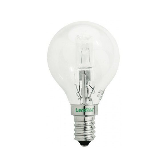  LANDLITE Halogén, E14, 18W, G45, 185lm, 2800K, kisgömb formájú fényforrás (HSL-G45-18W)
