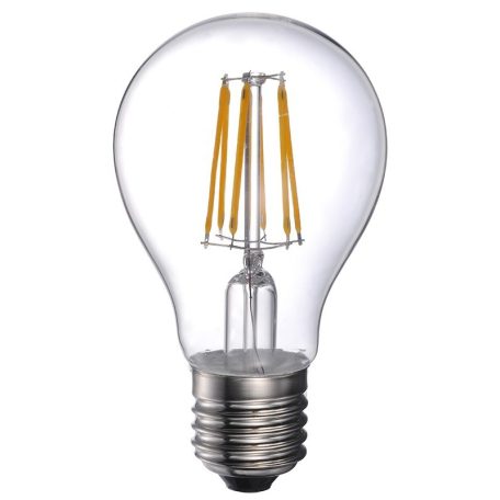 LANDLITE LED filament, E27, 7W, A60, 806lm, 2700K, körte formájú fényforrás (LED-A60-7W/FLT)