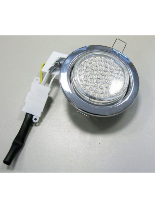  LANDLITE Egyes keret, GX53, fix, egyenes, króm, max. 15W, spot keret (DL-09-GX53)