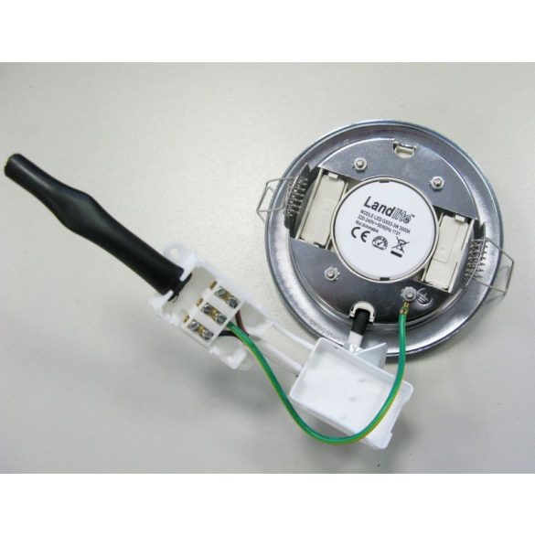  LANDLITE Egyes keret, GX53, fix, egyenes, króm, max. 15W, spot keret (DL-09-GX53)
