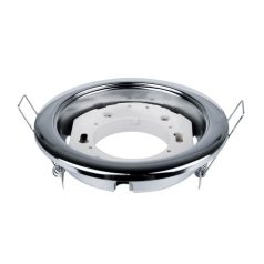    LANDLITE Egyes keret, GX53, fix, egyenes, matt króm, max. 15W, spot keret (DL-09-GX53)