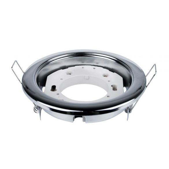  LANDLITE Egyes keret, GX53, fix, egyenes, matt króm, max. 15W, spot keret (DL-09-GX53)