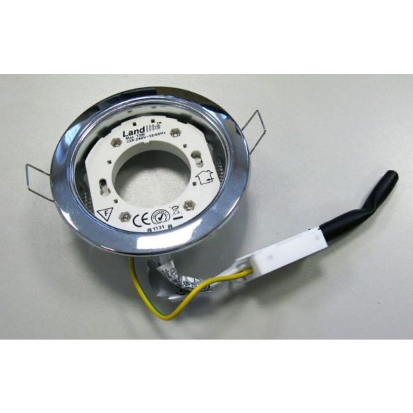  LANDLITE Egyes keret, GX53, fix, egyenes, matt króm, max. 15W, spot keret (DL-09-GX53)