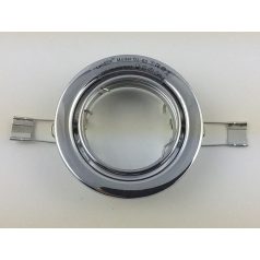    LANDLITE Egyes keret, GU5.3 (MR16) / GU10, billenő, egyenes, króm, max. 50W, spot keret (DL-60)