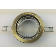    LANDLITE Egyes keret, GU5.3 (MR16) / GU10, billenő, egyenes, antik bronz, max. 50W, spot keret (DL-60)
