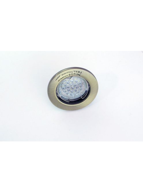  LANDLITE LED, GU10, 3x1,5W, Ø79mm, fix, antik bronz, spot lámpa szett (KIT-57A-3)