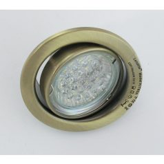    LANDLITE LED, GU10, 3x1,5W, Ø79mm, billenő, antik bronz, spot lámpa keret (KIT-60A-3)