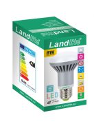 LANDLITE LED, E27, 8W, R63, 600lm, 2800K, Reflektorlampe (LED-R63-8W)