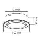  LANDLITE GX53, 1x9W, matt króm, pultvilágító, lámpatest fényforrás nélkül (DL-19-GX53)