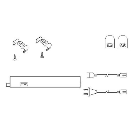 LANDLITE LED-BLN-573mm-8W, 4000K,  LED  Unterbauleuchte