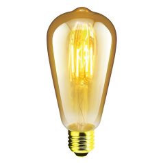    LANDLITE LED filament, E27, 4W, 300lm, 1700K, (RUB-ST64-4W/FLT), vintage, edison, dekoratív LED izzó, LED fényforrás, LED lámpa
