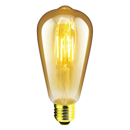  LANDLITE LED filament, E27, 4W, 300lm, 1700K, (RUB-ST64-4W/FLT), vintage, edison, dekoratív LED izzó, LED fényforrás, LED lámpa