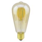  LANDLITE LED filament, E27, 7.3W, 710lm, 1700K, (RUB-ST64-7.3W/FLT), dimmable, golden, vintage, edison, dekoratív LED izzó, LED fényforrás, LED lámpa