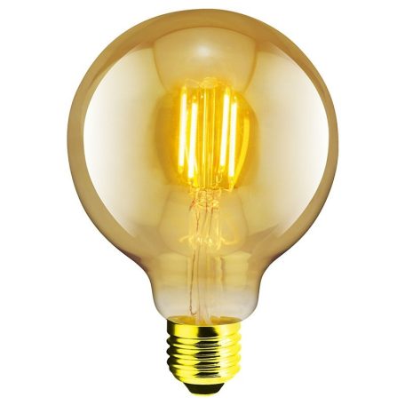  LANDLITE LED filament, E27, 4W, G95, 300lm, 1700K, (RUB-G95-4W/FLT), vintage, edison, dekoratív LED izzó, LED fényforrás, LED lámpa