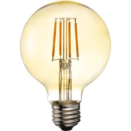 LANDLITE LED filament, E27, 4W, G95, 300lm, 1700K, (RUB-G95-4W/FLT), vintage, edison, dekoratív LED izzó, LED fényforrás, LED lámpa