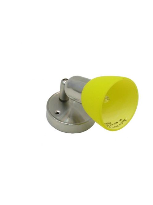 LANDLITE CLE-210A fali spot lámpa,1x60W, sárga búrával, matt kivitel
