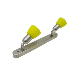   LANDLITE CLE-120A mennyezeti spot lámpa,2x60W, sárga búrával, matt króm kivitel