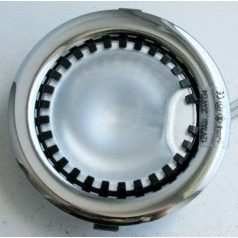   LANDLITE Egyes keret, G4, fix, egyenes, króm, max. 20W, spot keret (DL-08)