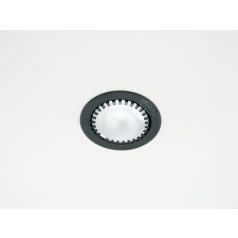    LANDLITE Egyes keret, G4, fix, egyenes, fekete, max. 20W, spot keret (DL-08)