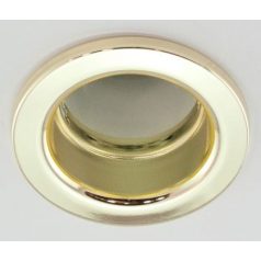    LANDLITE Egyes keret, E14-R50, fix, egyenes, arany, max. 40W, spot keret (DL-610)