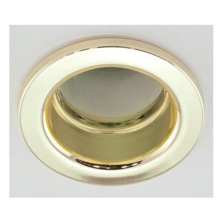  LANDLITE Egyes keret, E14-R50, fix, egyenes, arany, max. 40W, spot keret (DL-610)