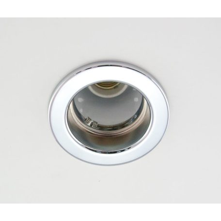  LANDLITE Egyes keret, E27-R63, fix, egyenes, króm, max. 60W, spot keret (DL-620)