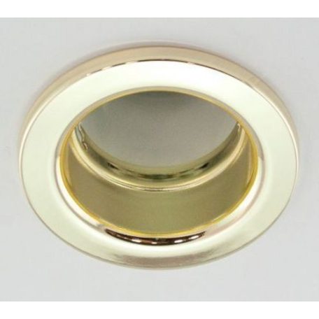  LANDLITE Egyes keret, E27-R80, fix, egyenes, arany, max. 100W, spot keret (DL-630)