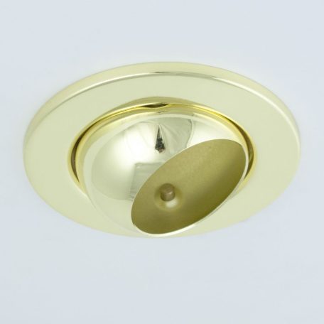  LANDLITE Egyes keret, E14-R50, billenő, egyenes, arany, max. 40W, spot keret (DL-710)