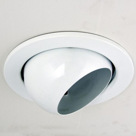 LANDLITE Egyes keret, E27-R80, billenő, egyenes, fehér, max. 100W, spot keret (DL-730)