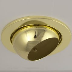    LANDLITE Egyes keret, E27-R80, billenő, egyenes, arany, max. 100W, spot keret (DL-730)