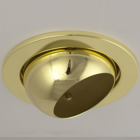  LANDLITE Egyes keret, E27-R80, billenő, egyenes, arany, max. 100W, spot keret (DL-730)