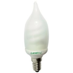   LANDLITE Energiatakarékos, E14, 9W, 450lm, 2700K, láng formájú fényforrás (EIC/D-9W)