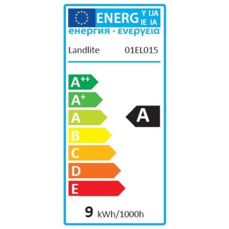 LANDLITE Energiatakarékos, E14, 9W, 450lm, 2700K, láng formájú fényforrás (EIC/D-9W)
