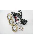 LANDLITE KIT-57A-3, 3St MR16 20W 12V halogen Leuchte, fixiert, einbaubare Lampen Set (3 St halogen Set), anti