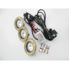  LANDLITE Halogén, GU5.3 (MR16), 3x20W, Ø80mm, fix, antik bronz, spot lámpa szett (KIT-57A-3)