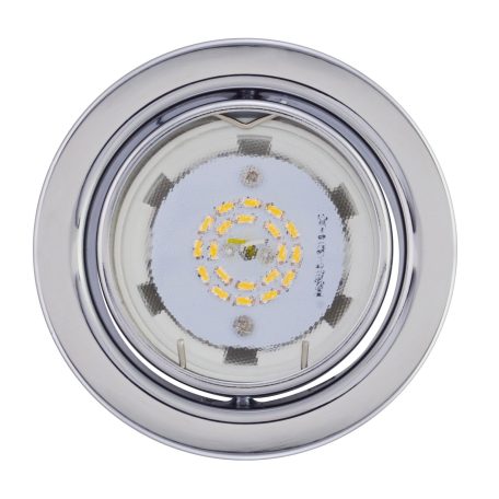  LANDLITE LED, GU10, 3x3W, Ø80mm, billenő, matt króm, spot lámpa szett (KIT-60A-3)