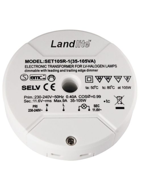 LANDLITE SET105R-1 Elektronikus transzformátor kisfeszültségű halogén lámpákhoz