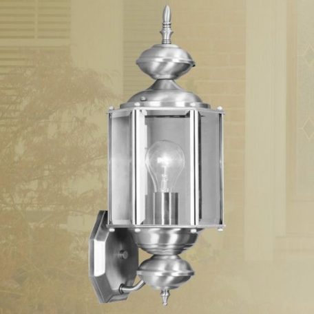 LANDLITE MB302-1  Kültéri fali lámpás, lámpa nikkel színben