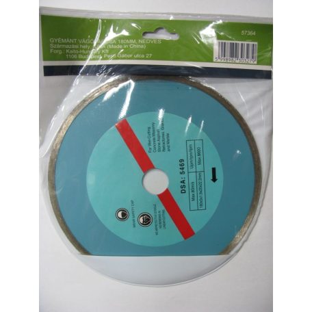 LANDLITE Gyémánt vágótárcsa 180mm , nedves