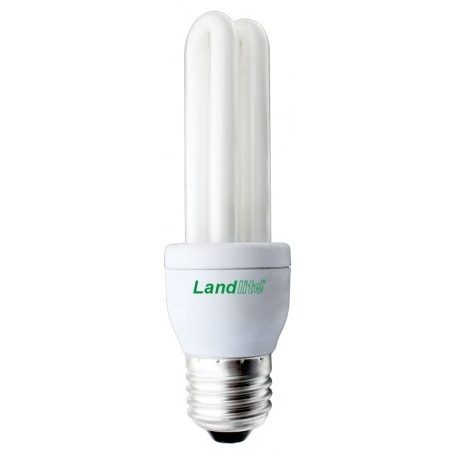 LANDLITE Energiesparlampe, E27, 9W, 450lm, 2700K, U-Typ Lampe (ELM-9W)